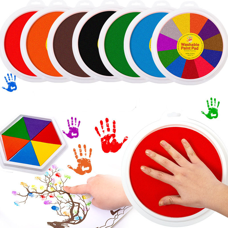 Footprint Ink Kit - 5 Duże Okrągłe Podkładki z Tuszem