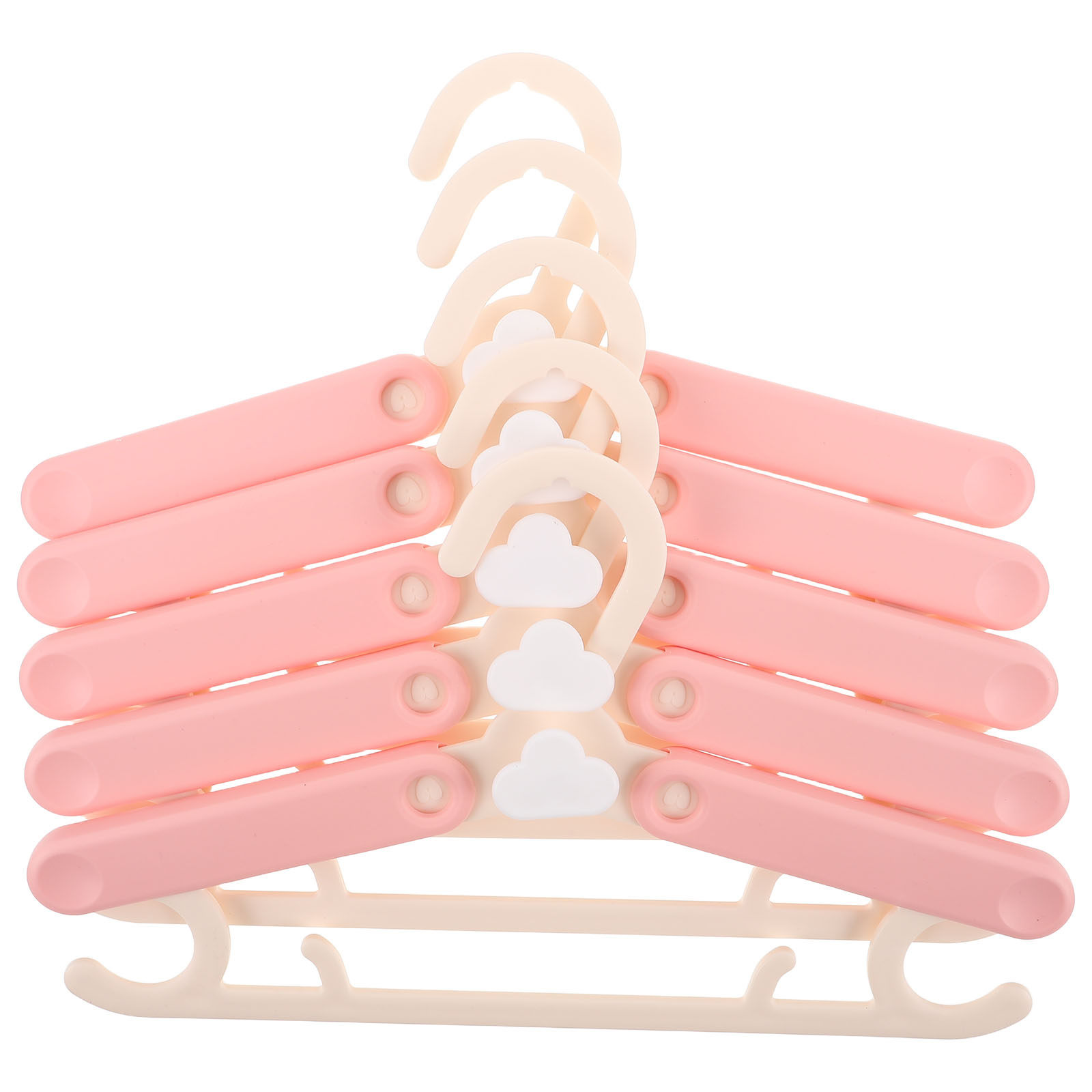 Baby Nursery Hangers - 5 szt. Regulowane plastikowe wieszaki dla
