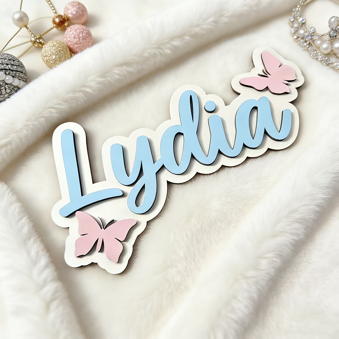Baby Nursery Sign - Spersonalizowana tabliczka z imieniem w kolorze