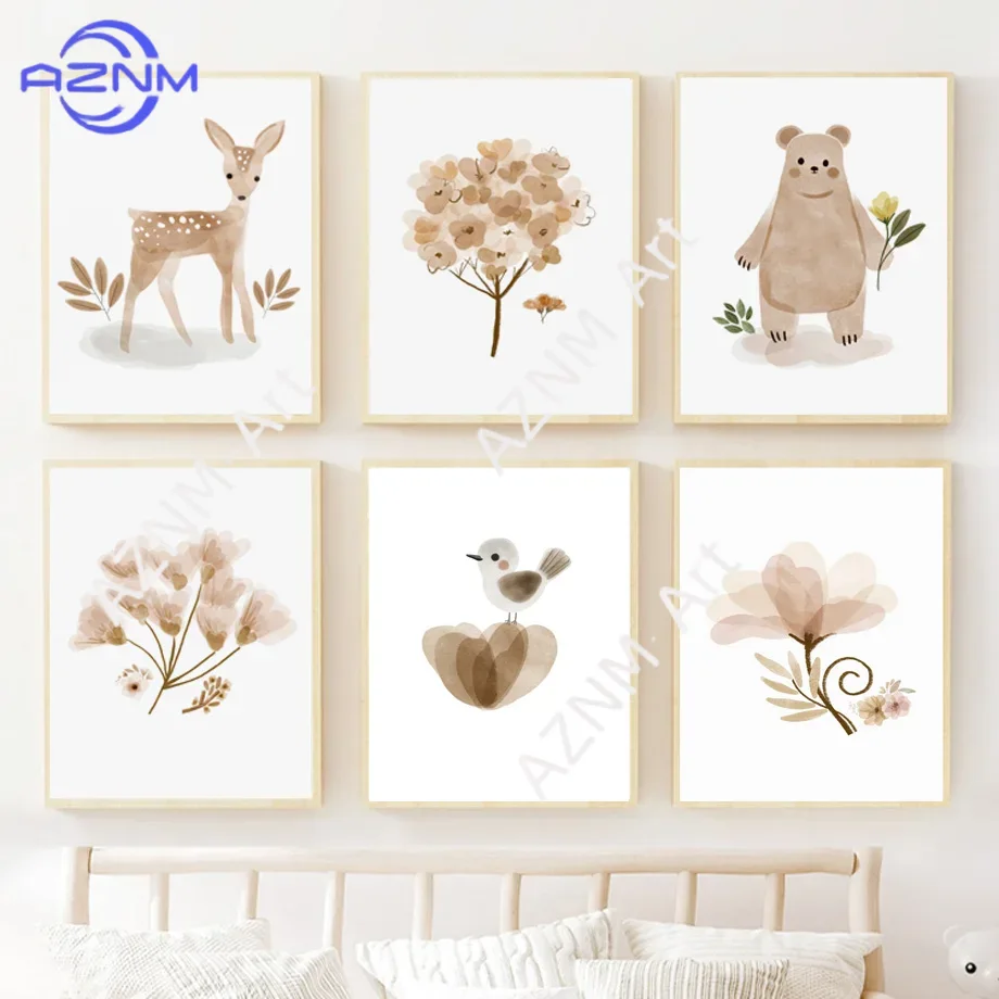 Baby Nursery Gender Neutral - Obraz na płótnie do pokoju dziecięcego