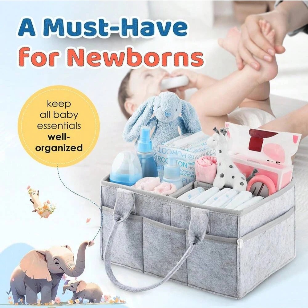 Baby Nursery Gender Neutral - Organizer na pieluchy dla niemowląt z