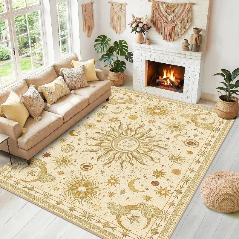 Baby Nursery Rug - Vintage'owy dywan w stylu bohemy z