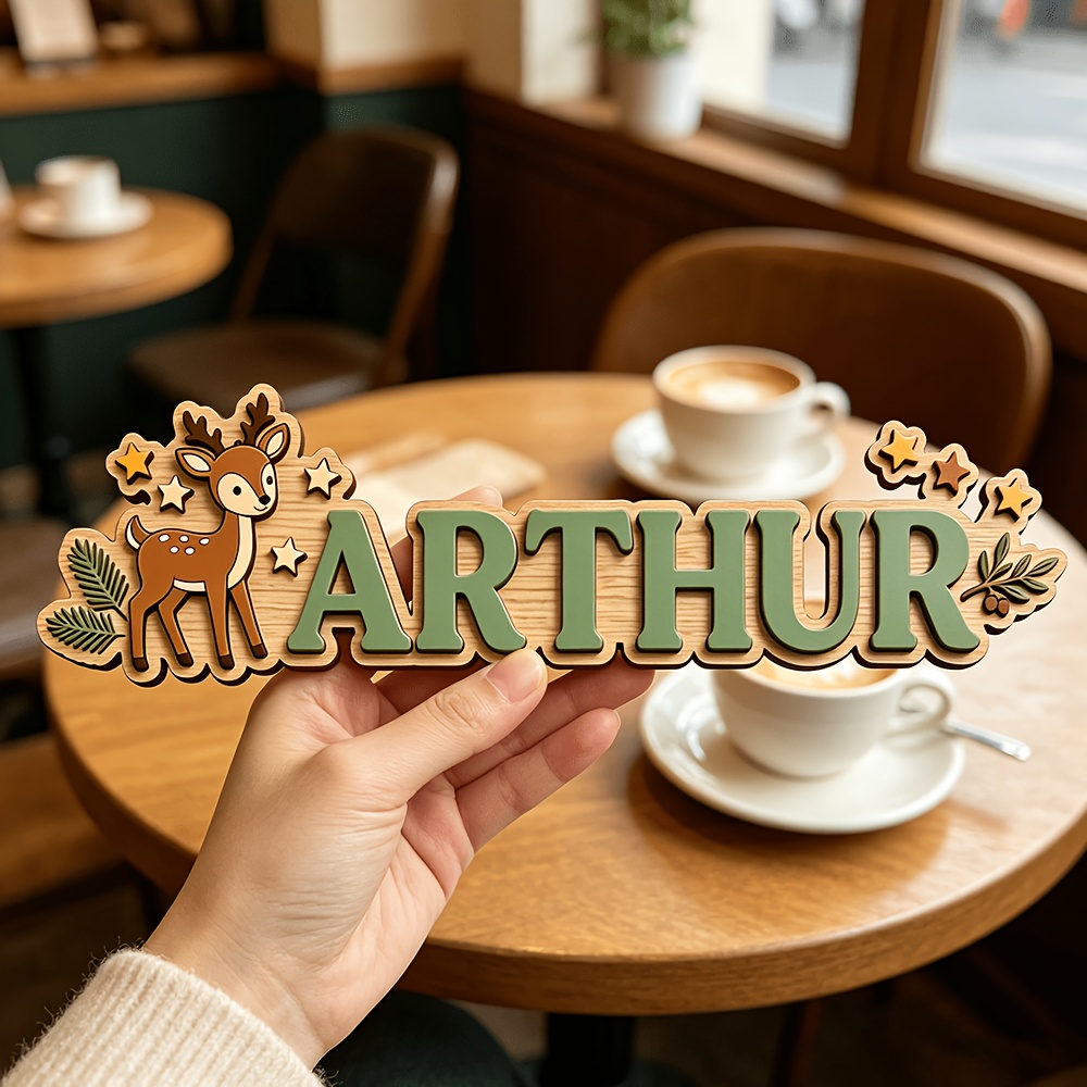 Baby Nursery Sign - Personalizowana drewniana tabliczka z imieniem z
