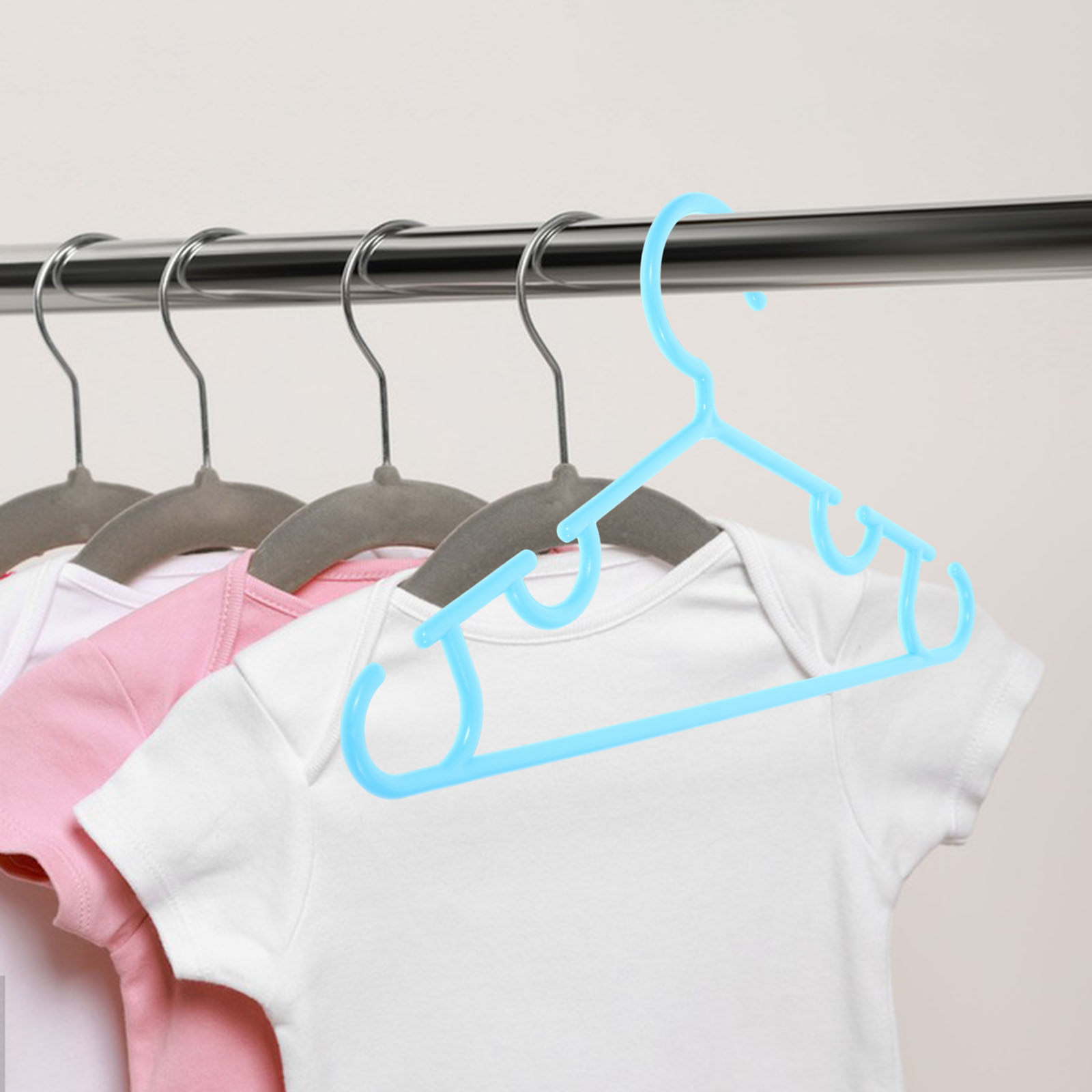 Baby Nursery Hangers - 10 sztuk bezpiecznych, wygodnych, antypoślizgowych wieszaków
