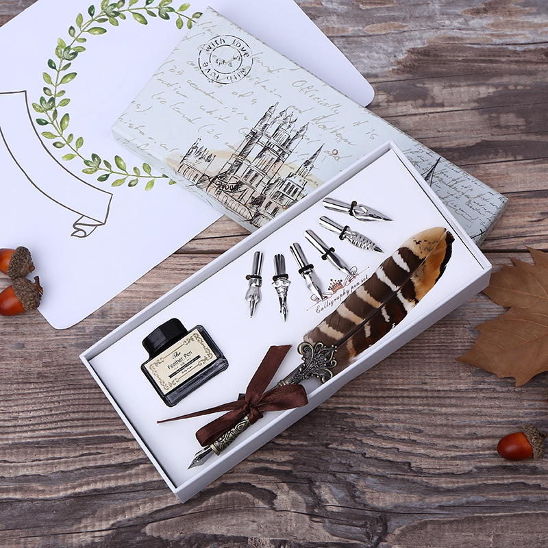Footprint Ink Kit - Zestaw do pisania retro piórem z