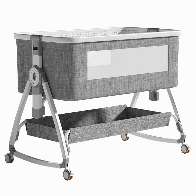 Baby Nursery With Queen Bed - Wielofunkcyjne przenośne łóżeczko dziecięce składane, przenośny