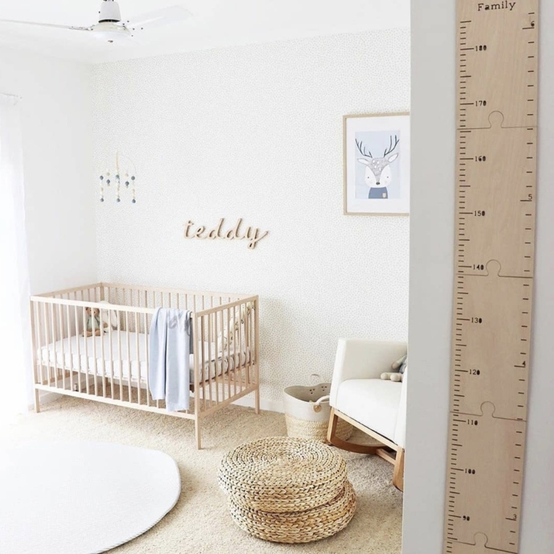 Growth Chart Ruler - Nordic drewniane dzieci wykres do pomiaru