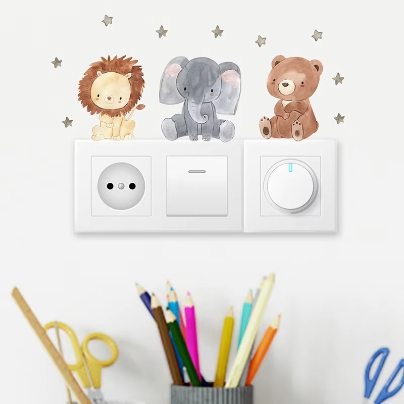 Baby Nursery Decor Boy - Urocze naklejki ścienne z motywem leśnych