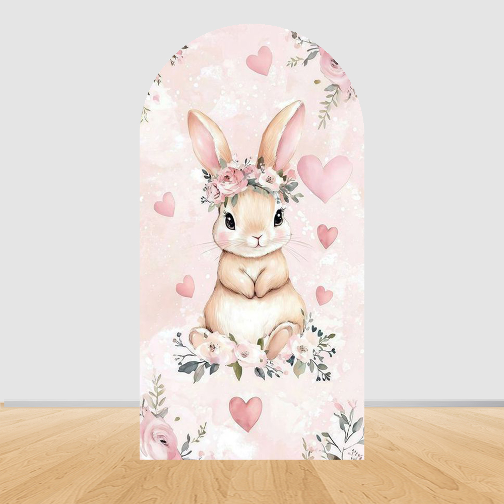 Baby Nursery Hanging Decor - Tło na Wielkanoc z motywem króliczka,