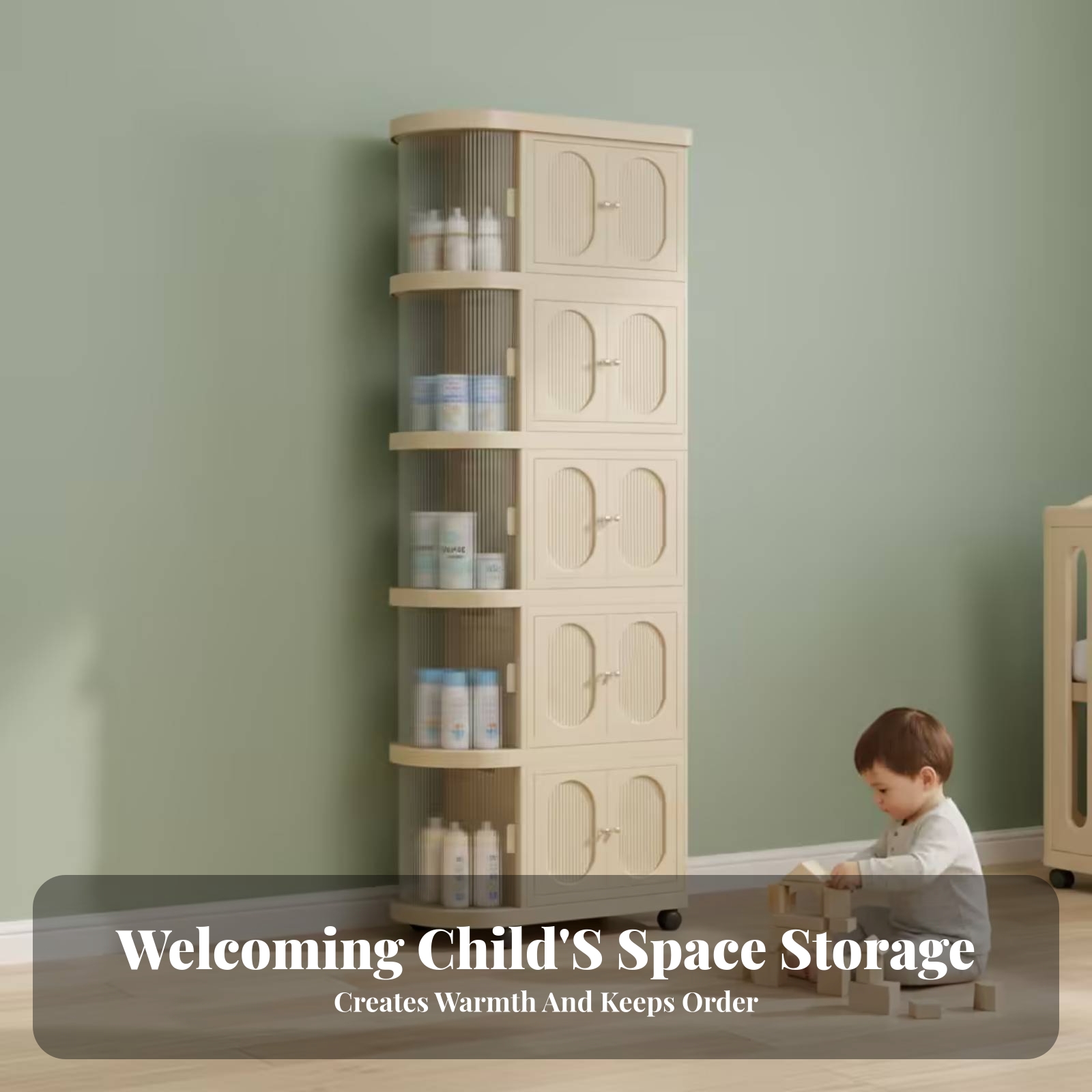 5-poziomowa szafka dziecięca w – Baby Nursery Shelf recenzja i cena