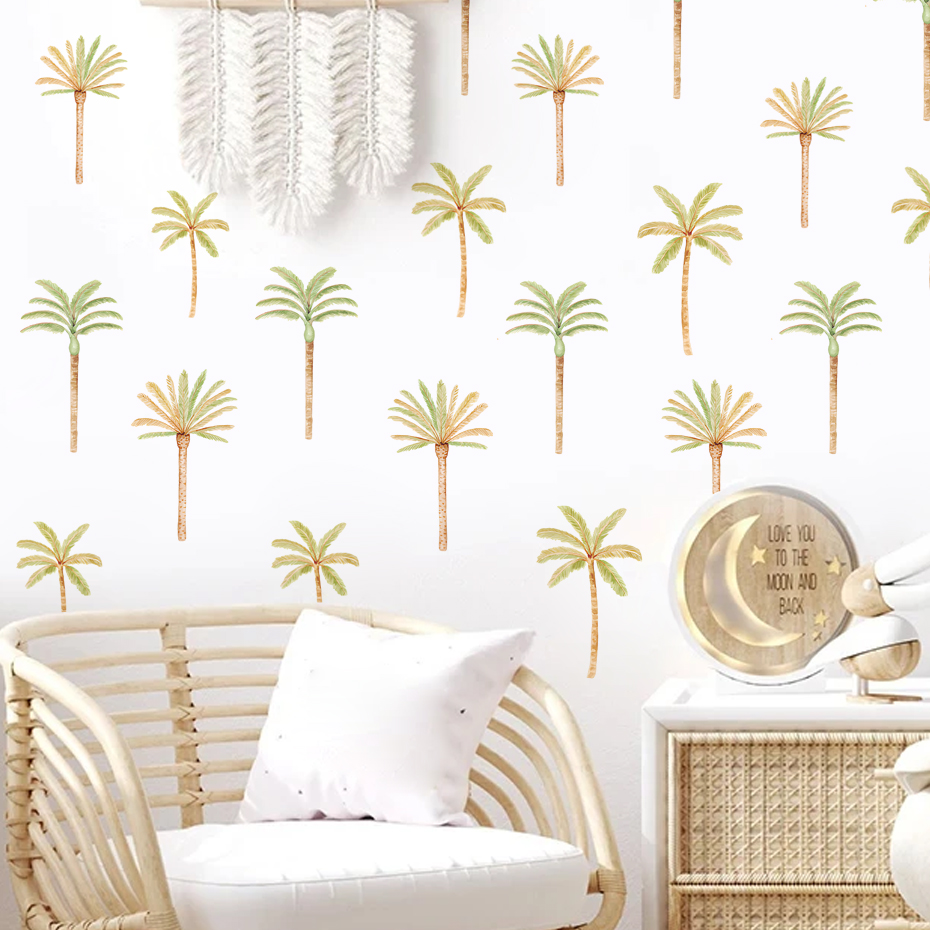 Boho Naklejka ścienna z palmy  – Baby Nursery Decor Boy recenzja i cena