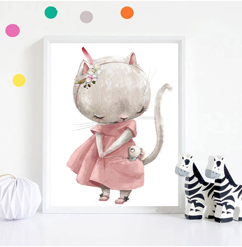 1 szt. bezramowy dekoracyjny w – Baby Nursery Art recenzja i cena