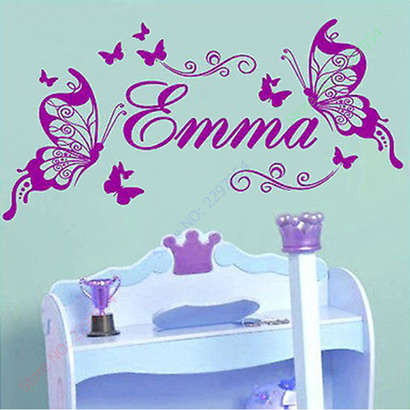 Nowe motyle spersonalizowana n – Baby Nursery Murals recenzja i cena