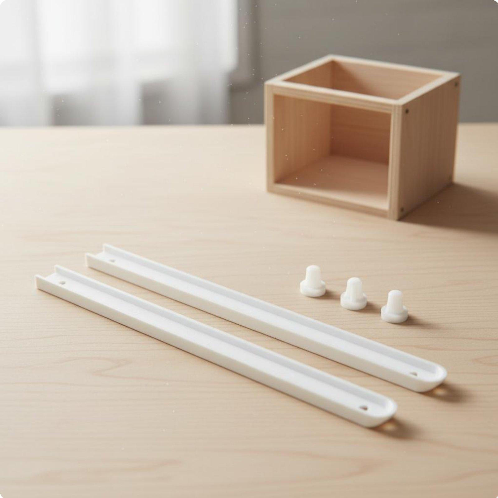 Szyny do szuflad białe 19x15mm – Drawer Dresser White recenzja i cena