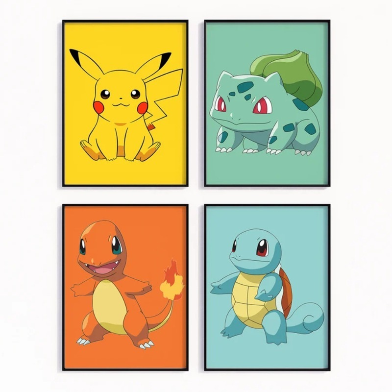 Cartoon Anime plakat Pokemon P – Baby Nursery Hanging Decor recenzja i cena