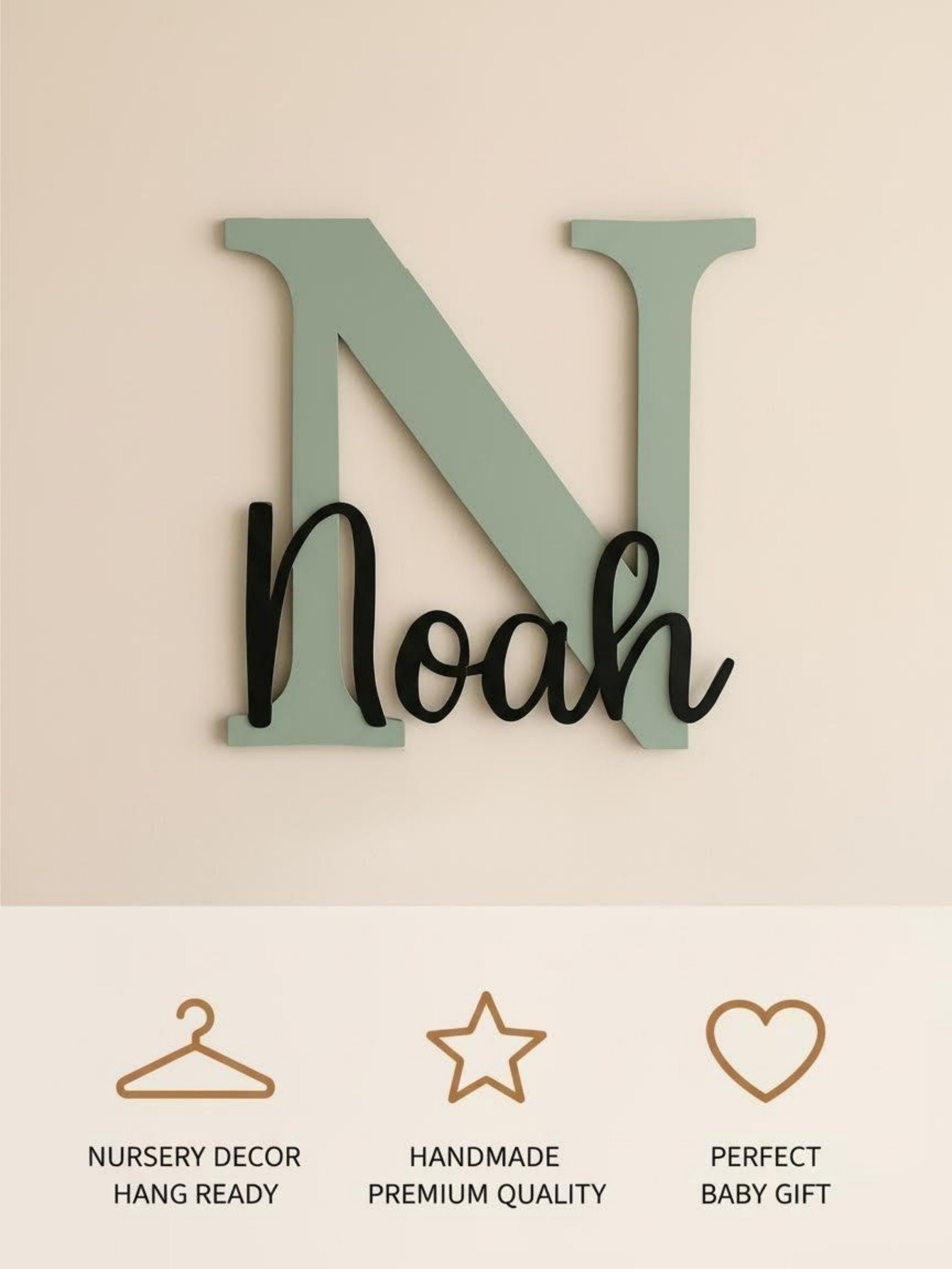 Personalizowana drewniana tabl – Baby Nursery Sign recenzja i cena