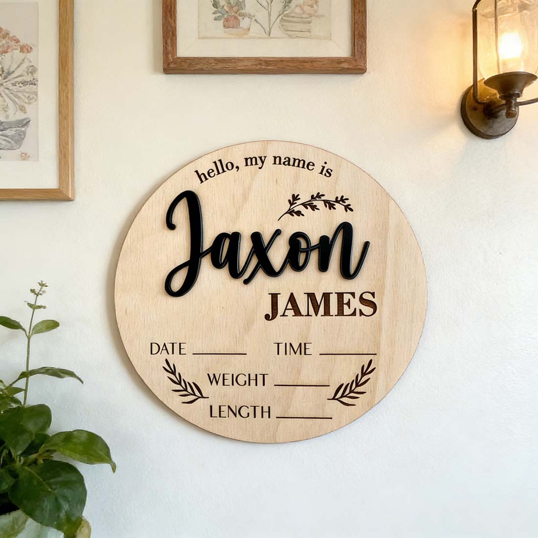 1 szt. Personalizowany drewnia – Baby Nursery Sign recenzja i cena