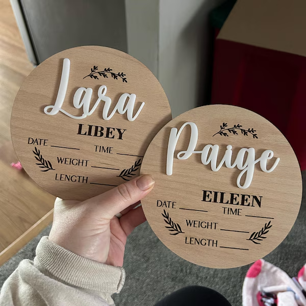 1 szt. Personalizowany drewnia – Baby Nursery Sign recenzja i cena