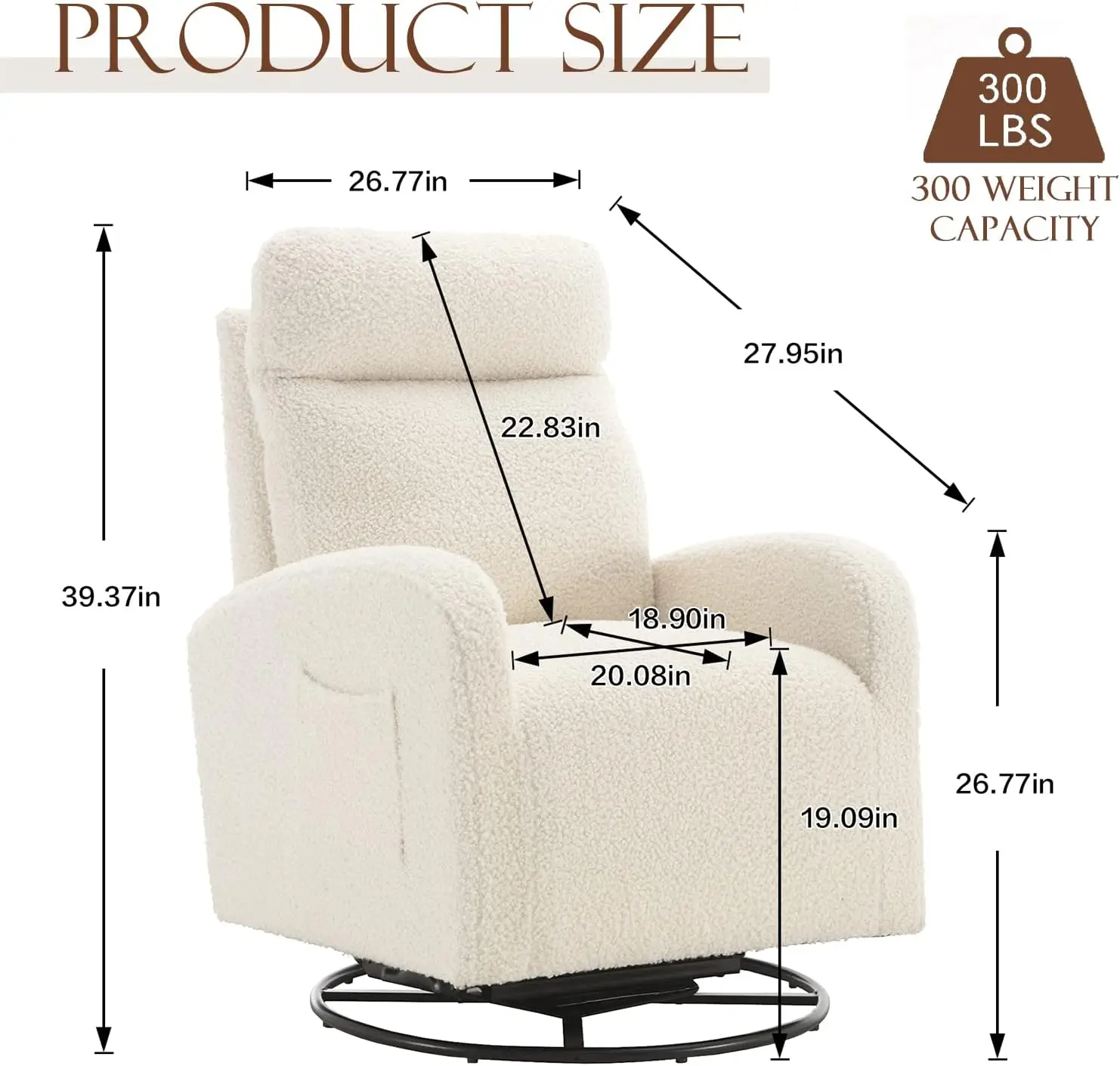 Nowoczesny obrotowy fotel buja – Baby Nursery Glider Chair recenzja i cena