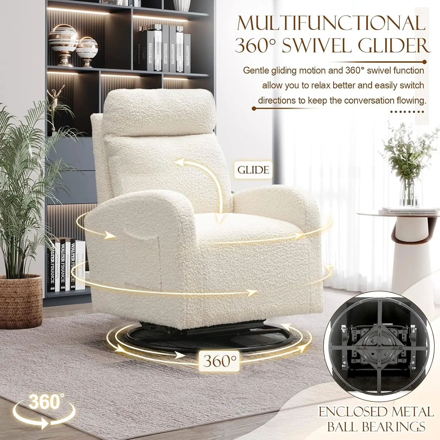 Nowoczesny obrotowy fotel buja – Baby Nursery Glider Chair recenzja i cena