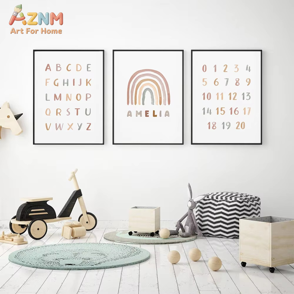 Plakat Personalizowany ABC 123 – Baby Nursery Mirror recenzja i cena