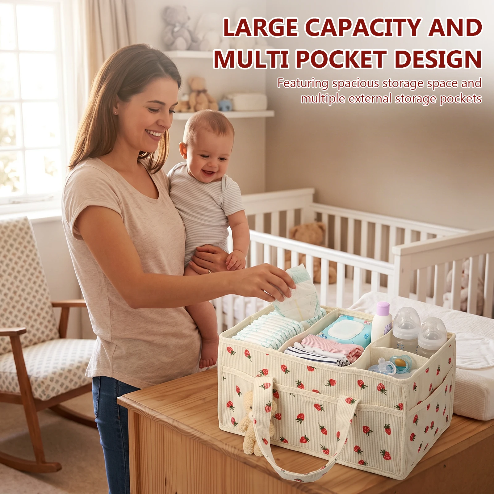 Organizer na pieluchy i chuste – Baby Nursery Shelf recenzja i cena