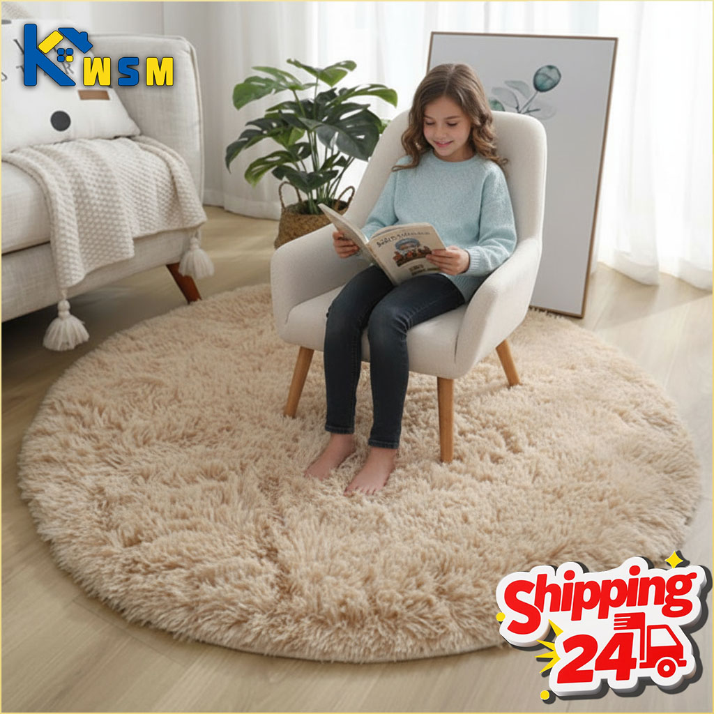 Super Miękki, Puszysty Okrągły – Baby Nursery Rug recenzja i cena