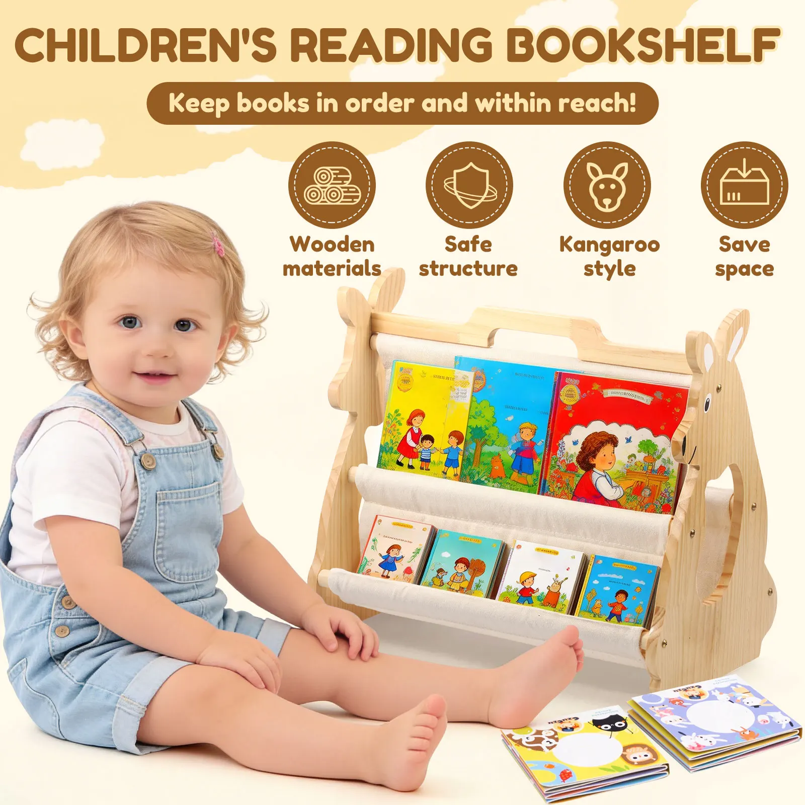 Półka na książki dla dzieci, d – Baby Nursery Shelf recenzja i cena