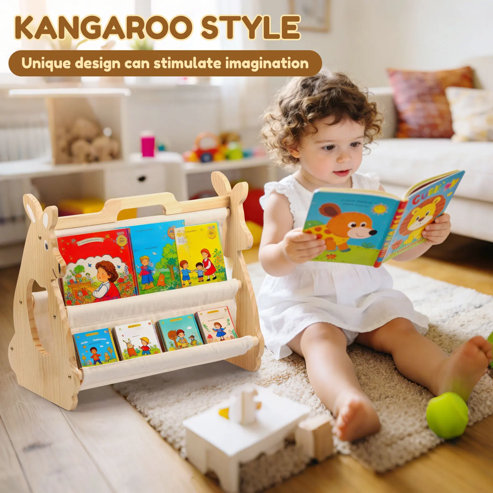 Półka na książki dla dzieci, d – Baby Nursery Shelf recenzja i cena