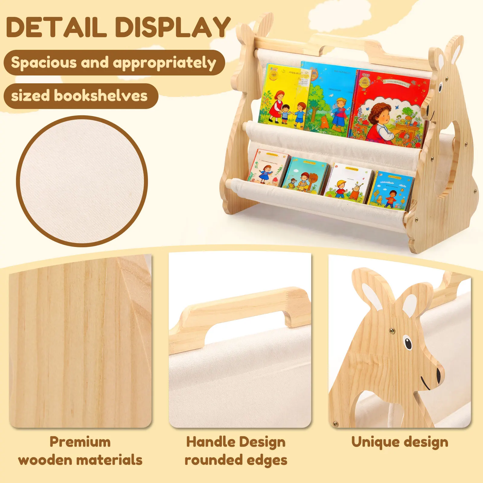 Półka na książki dla dzieci, d – Baby Nursery Shelf recenzja i cena