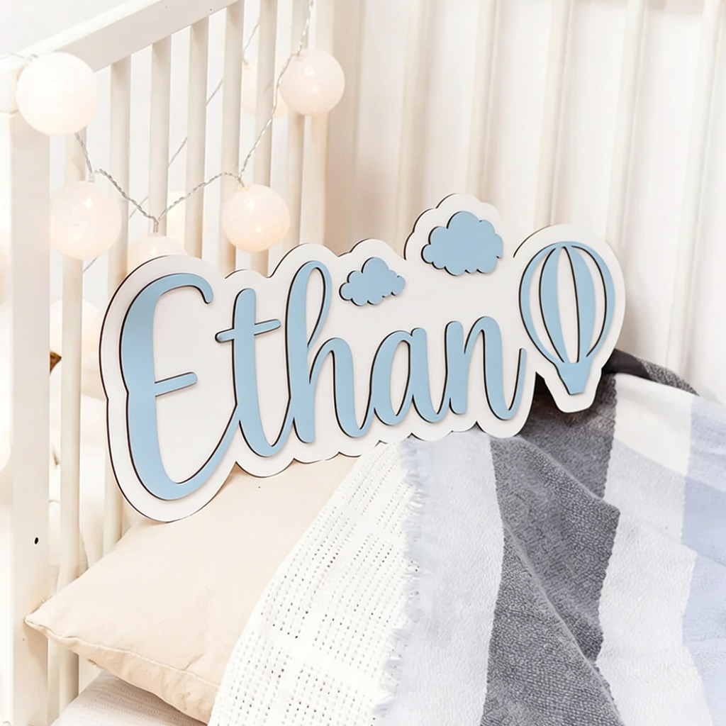 Spersonalizowane, drewniane ta – Baby Nursery Decor Boy recenzja i cena