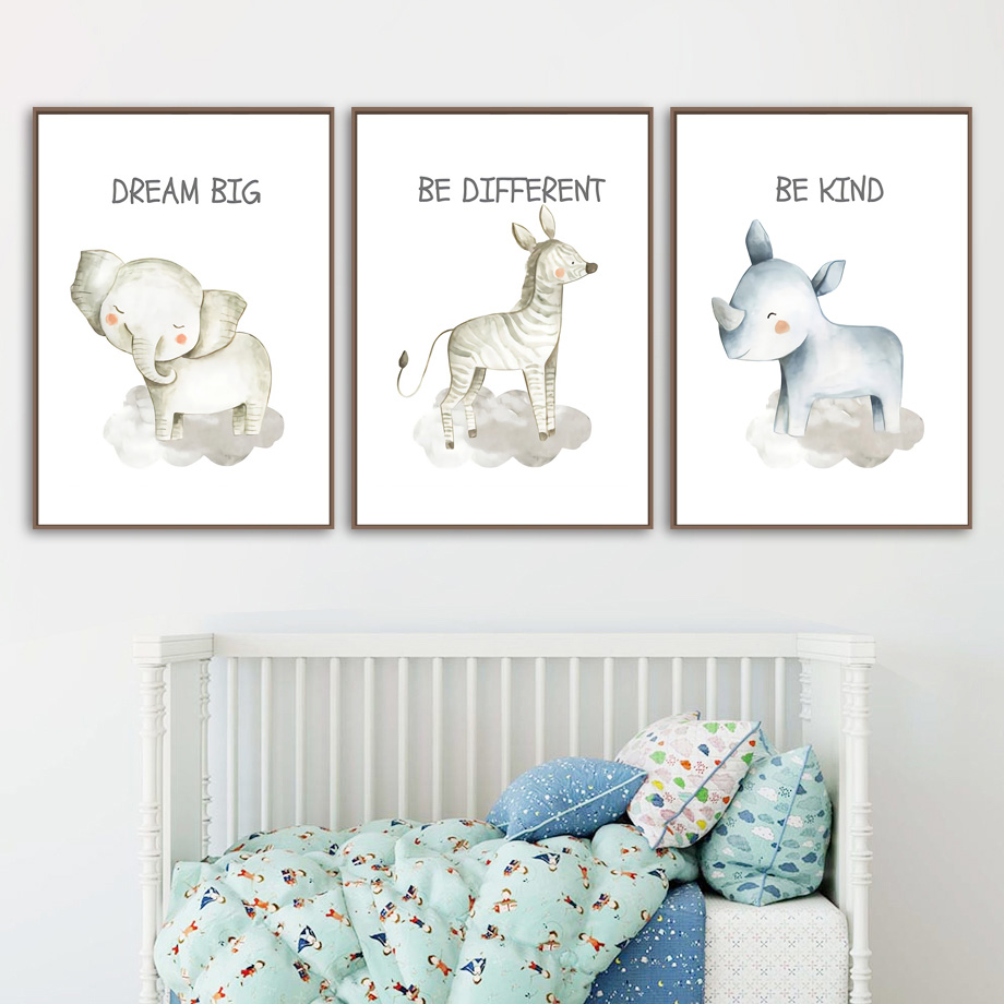 Nursery Wall Art Canvas Painti – Baby Nursery Mirror recenzja i cena
