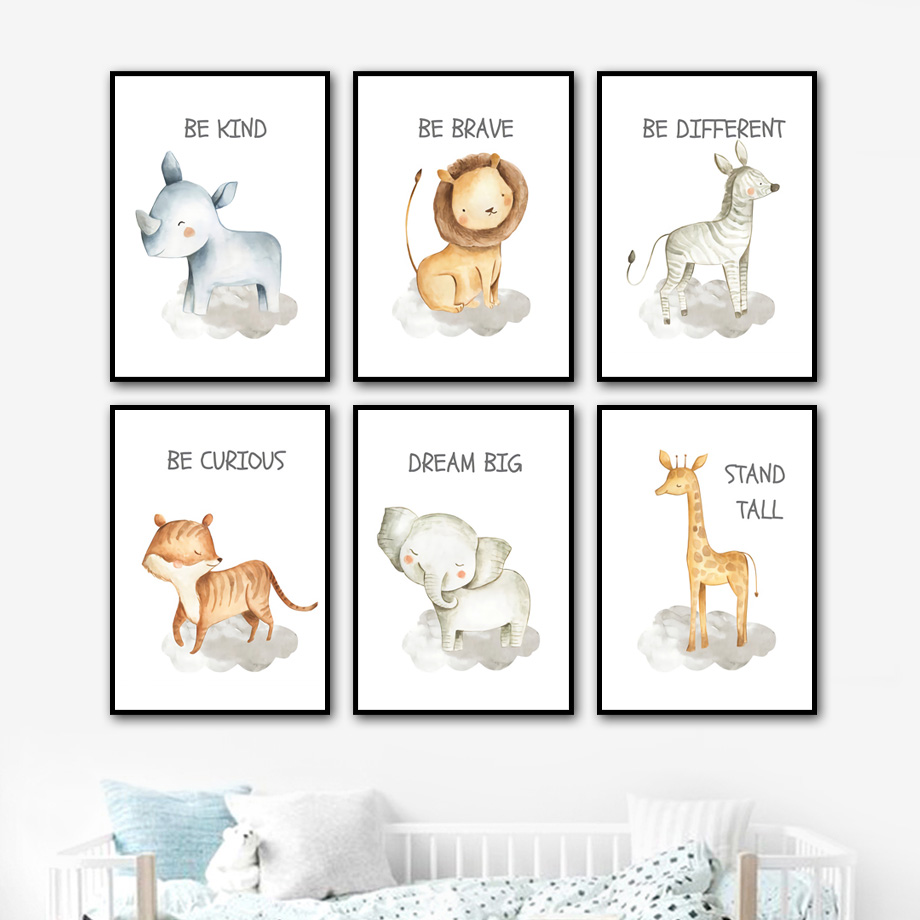 Nursery Wall Art Canvas Painti – Baby Nursery Mirror recenzja i cena