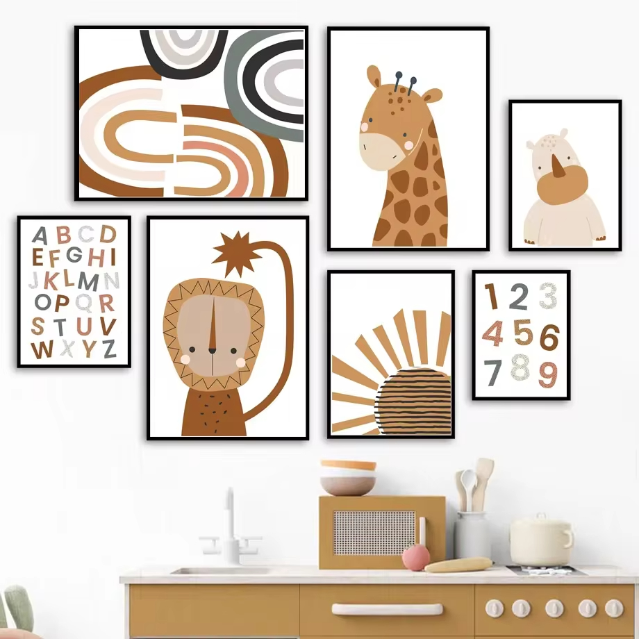 Rainbow Sun Lion Dinosaur Alph – Baby Nursery Mirror recenzja i cena
