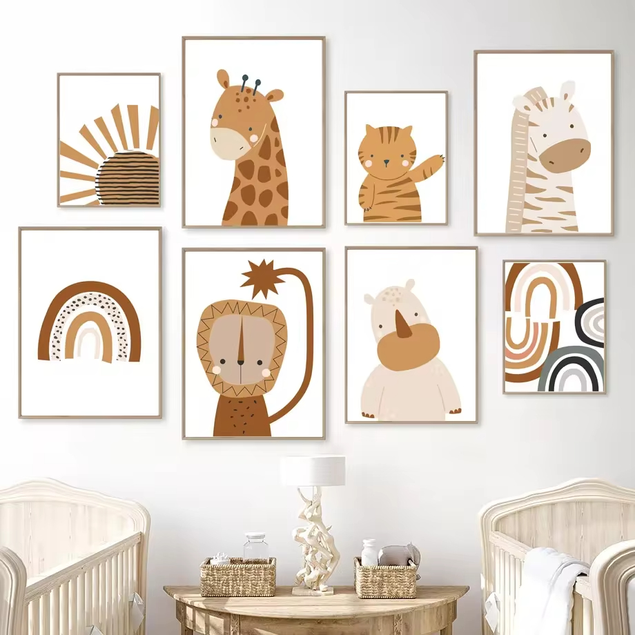 Rainbow Sun Lion Dinosaur Alph – Baby Nursery Mirror recenzja i cena