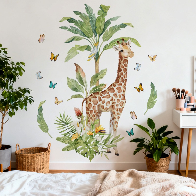 Naklejka ścienna z dużą żyrafą – Baby Nursery Murals recenzja i cena