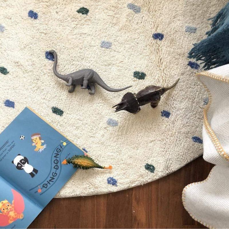 Kropki puszysty dywanik do sal – Baby Nursery Rug recenzja i cena
