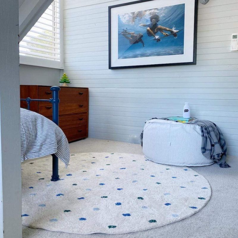 Kropki puszysty dywanik do sal – Baby Nursery Rug recenzja i cena