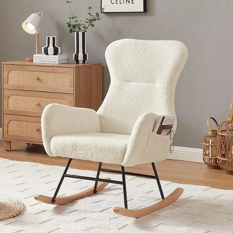 Fotel bujany Hansones do pokoj – Baby Nursery Glider Chair recenzja i cena