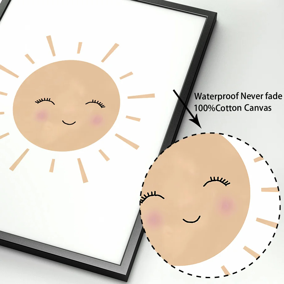 Obraz na płótnie w stylu boho  – Baby Nursery Mirror recenzja i cena