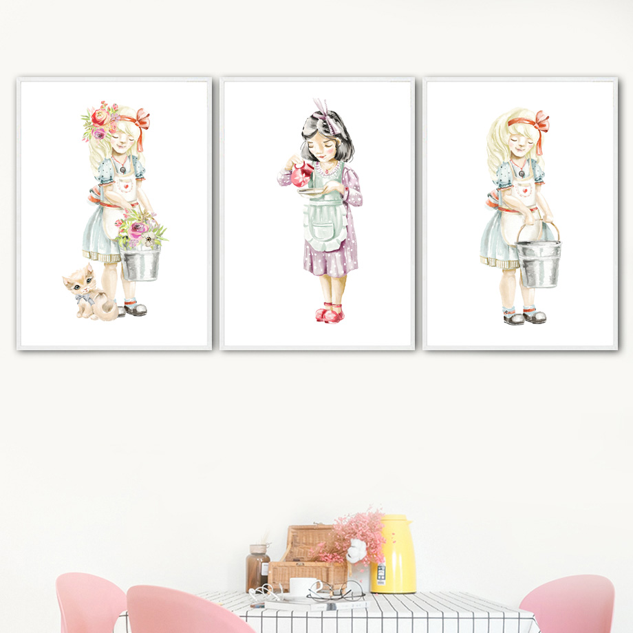 Cute Baby Girl Flower Cat Chic – Baby Nursery Mirror recenzja i cena
