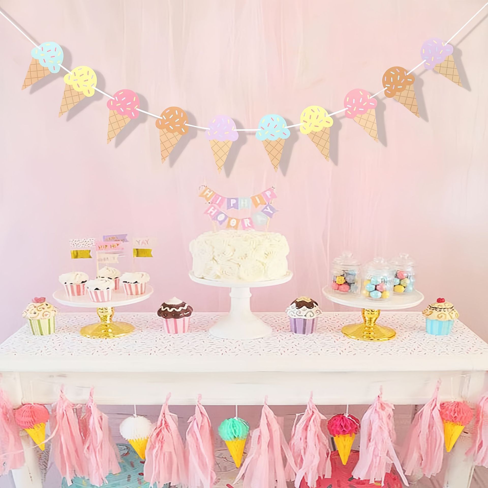 Słodki papierowy baner z motyw – Baby Nursery Hanging Decor recenzja i cena
