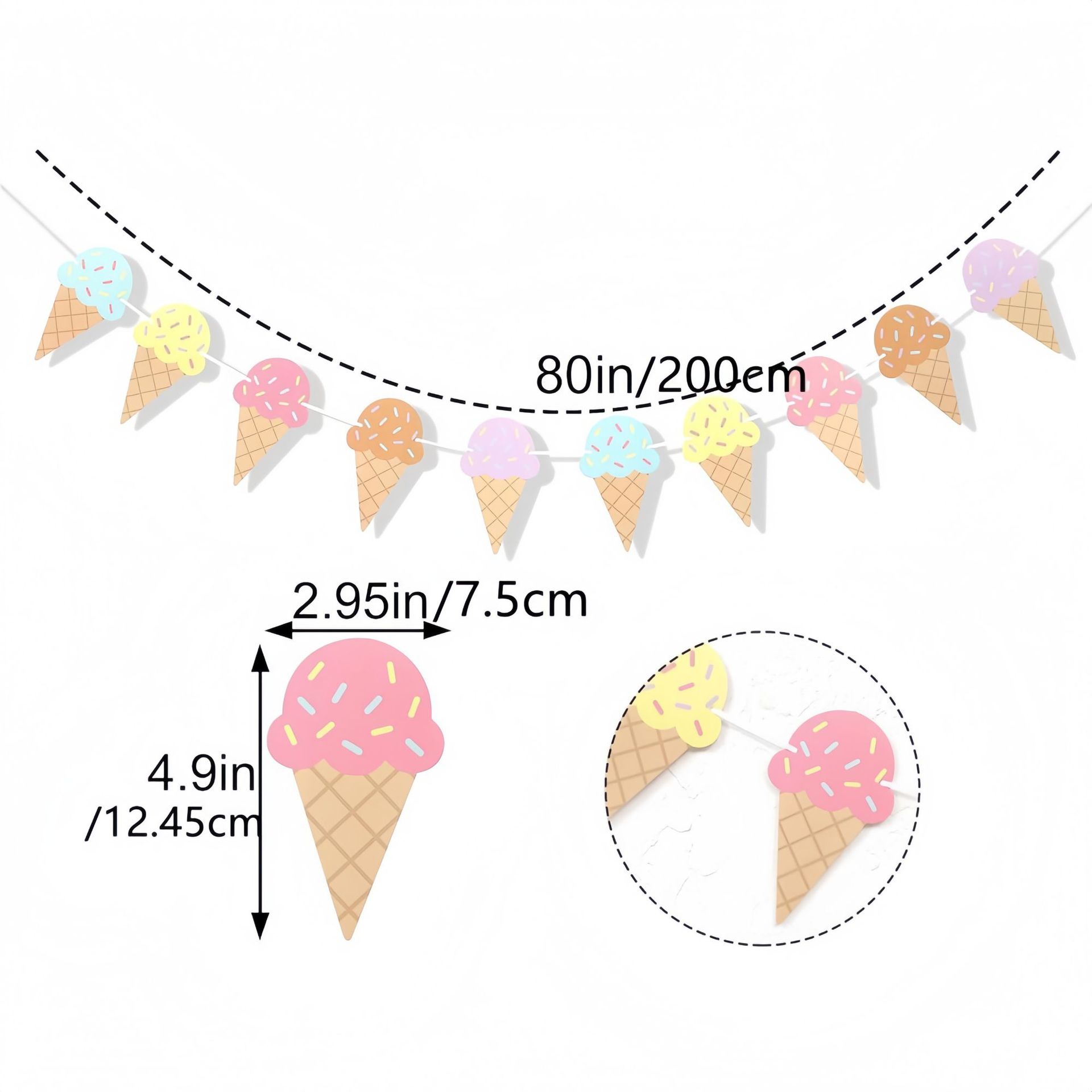 Słodki papierowy baner z motyw – Baby Nursery Hanging Decor recenzja i cena