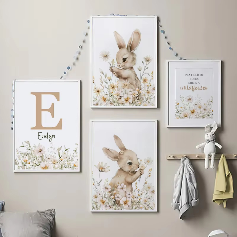 Jesień Królik Dziki Kwiat Stok – Baby Nursery Mirror recenzja i cena