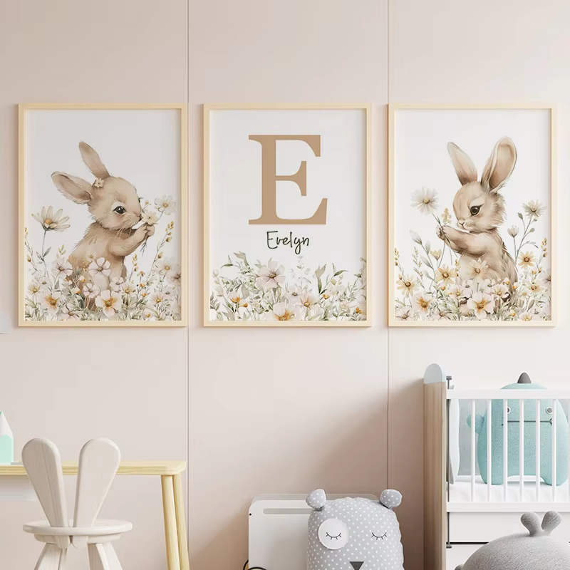 Jesień Królik Dziki Kwiat Stok – Baby Nursery Mirror recenzja i cena