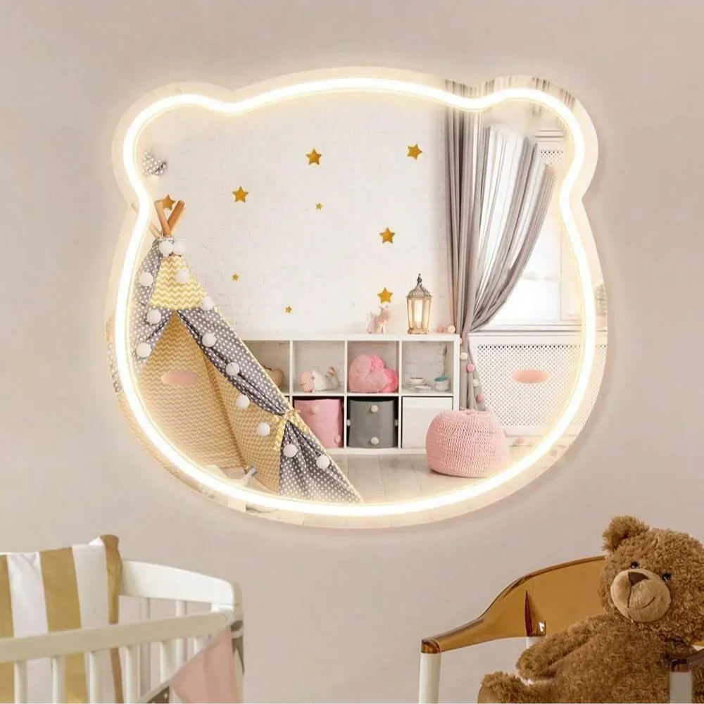 Neonowy znak LED w kształcie m – Baby Nursery Mirror recenzja i cena