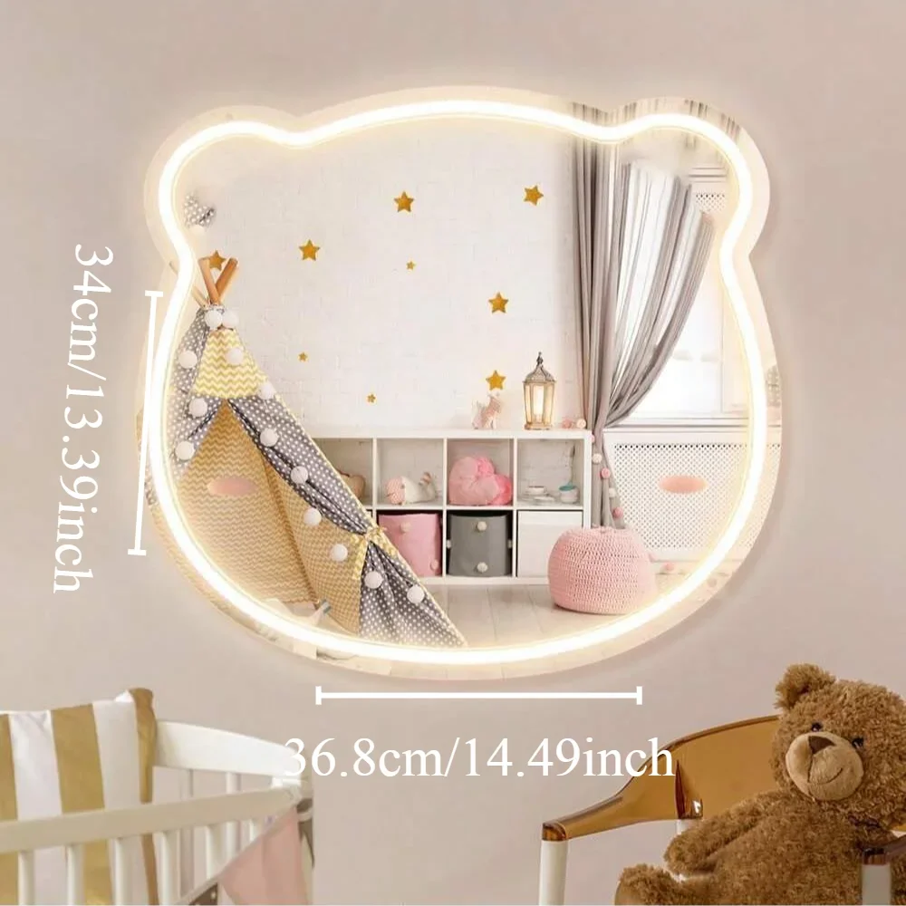 Neonowy znak LED w kształcie m – Baby Nursery Mirror recenzja i cena