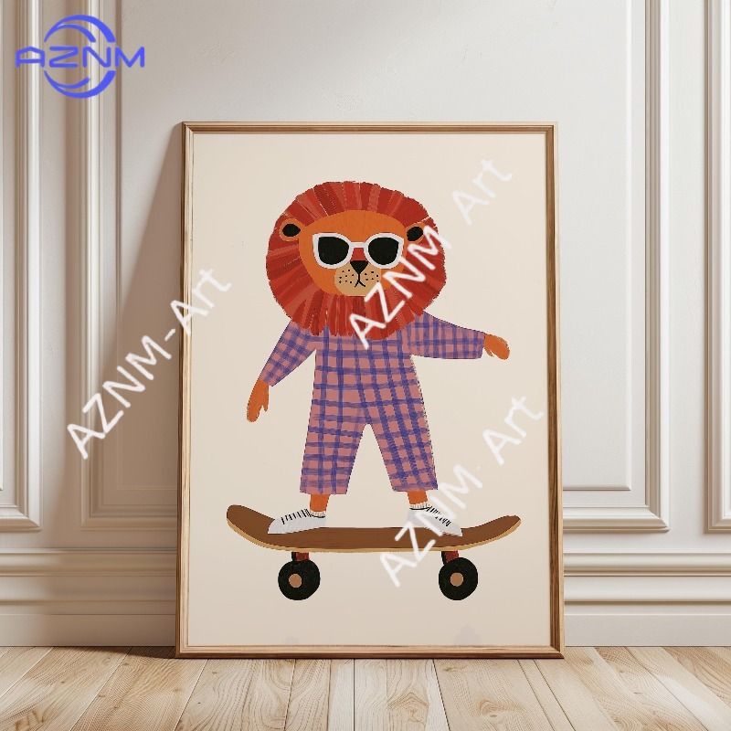 1 szt. Zabawny plakat ze zwier – Baby Nursery Art recenzja i cena