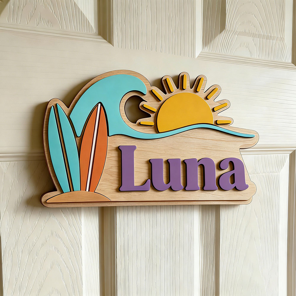 Personalizowana drewniana tabl – Baby Nursery Sign recenzja i cena