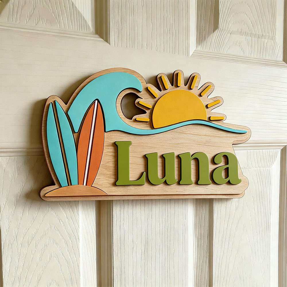Personalizowana drewniana tabl – Baby Nursery Sign recenzja i cena